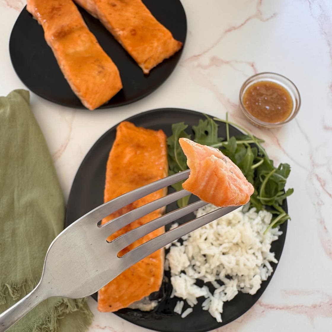 Quick Brown Sugar Baked Salmon with Dijon