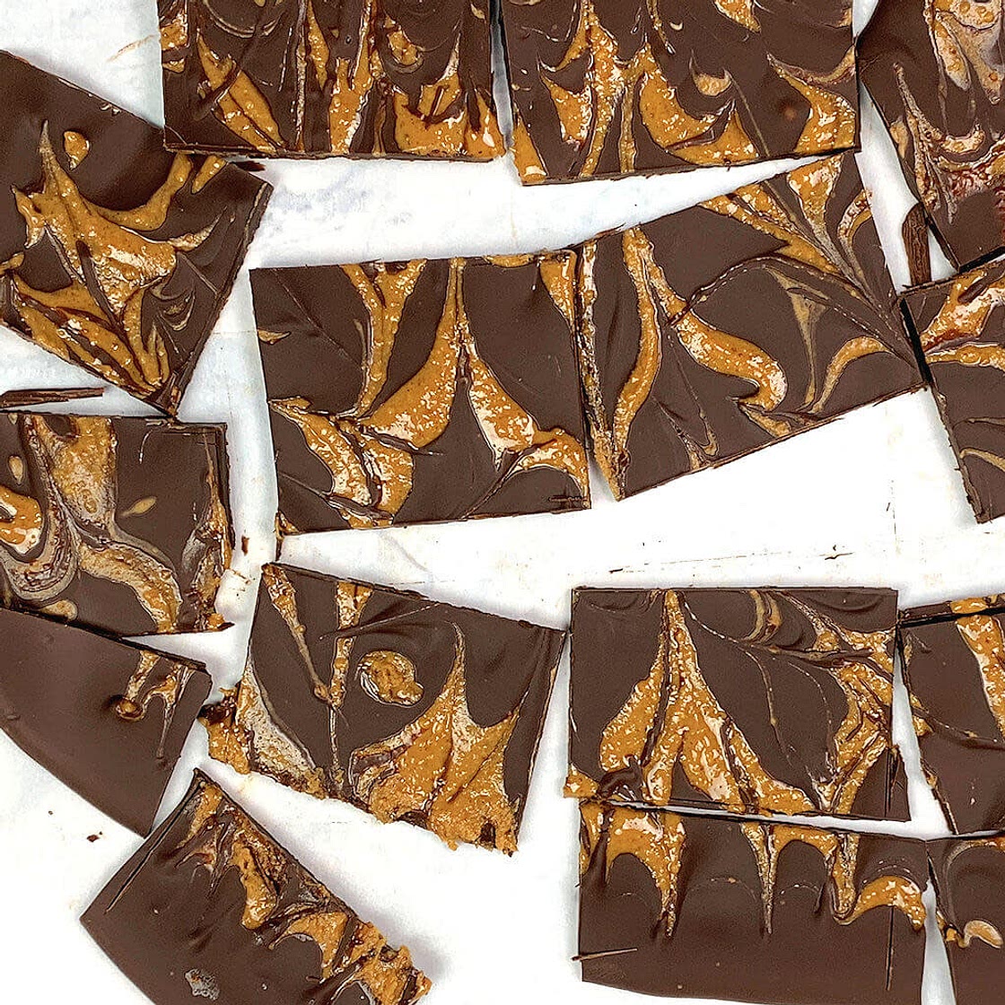 Chocolate Peanut Butter Bark