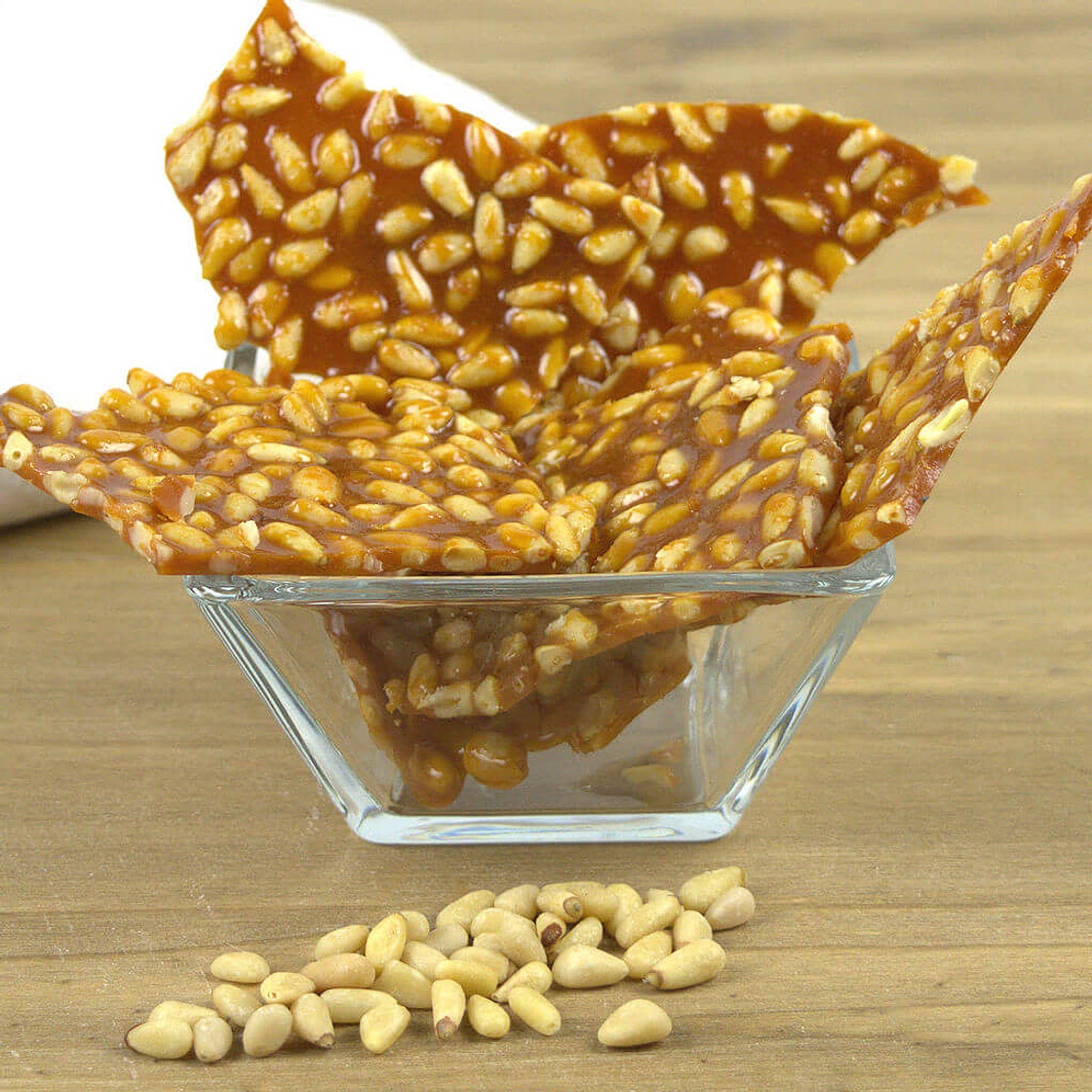 Lemon-Scented Pine Nut Brittle