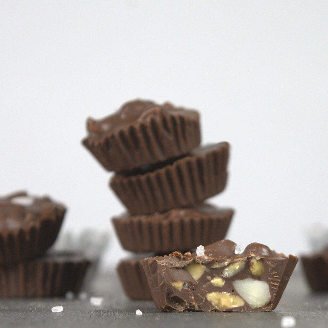 Dark Chocolate Nut Cups