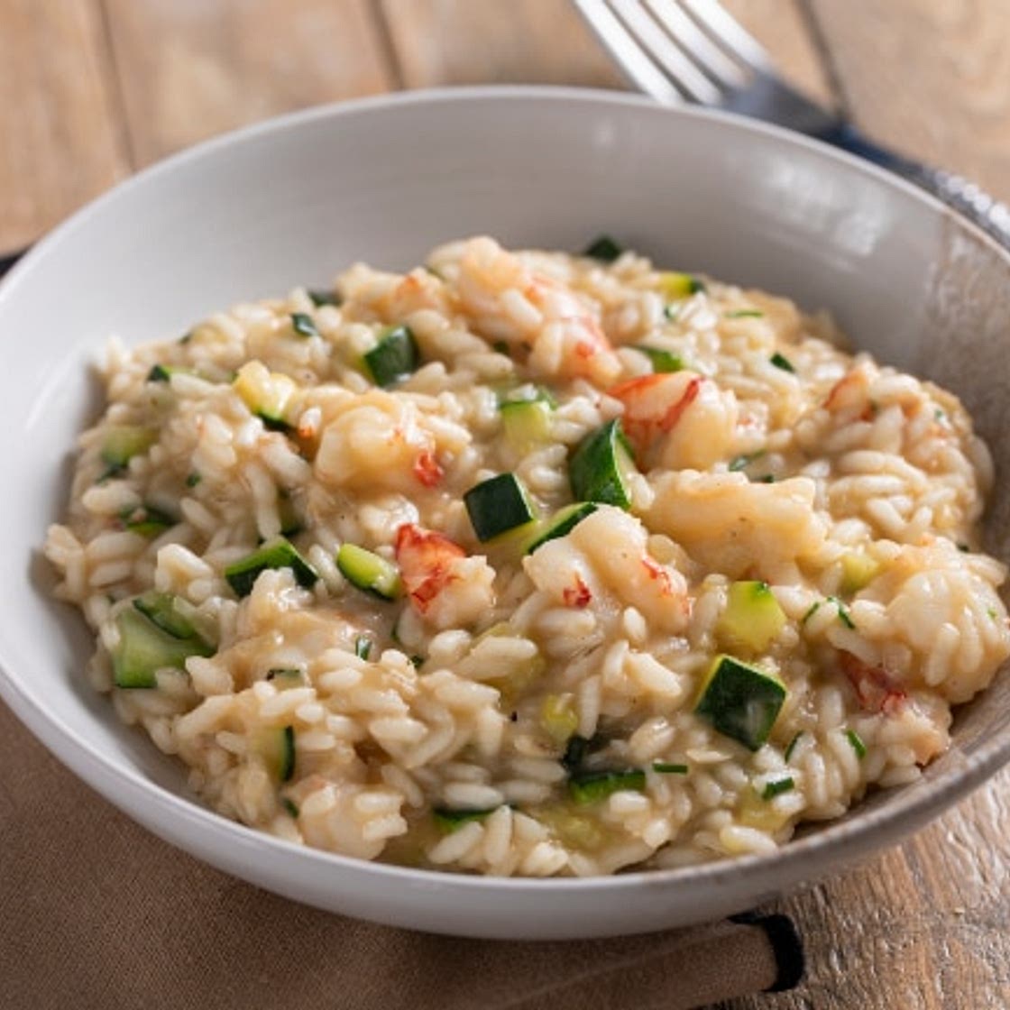 Risotto gamberi e zucchine