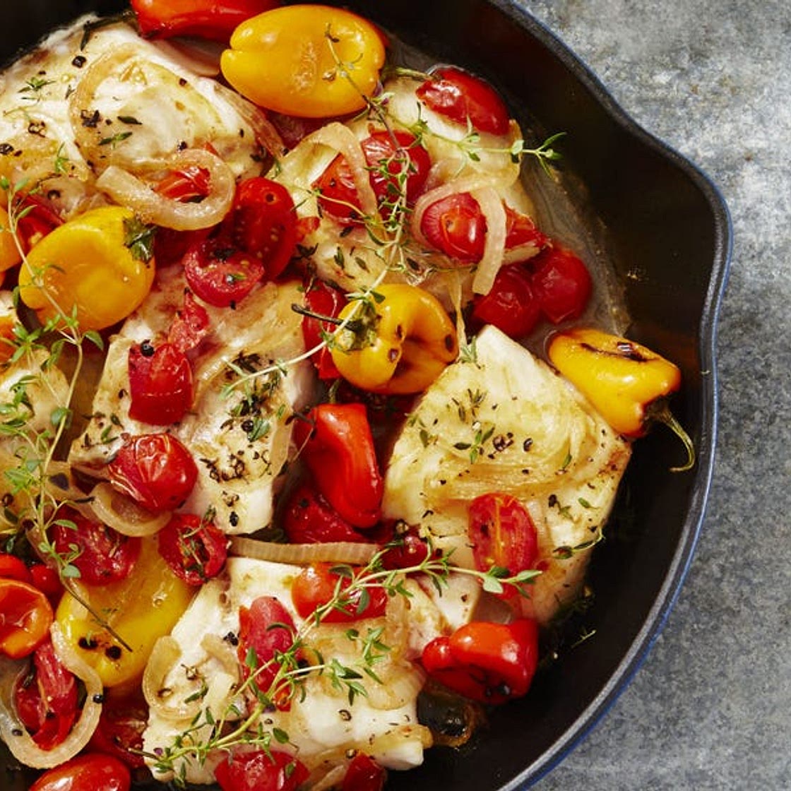 Mediterranean Baked Cod