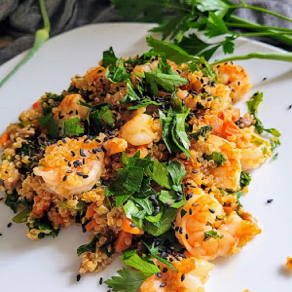 Shrimp and Quinoa Stir Fry