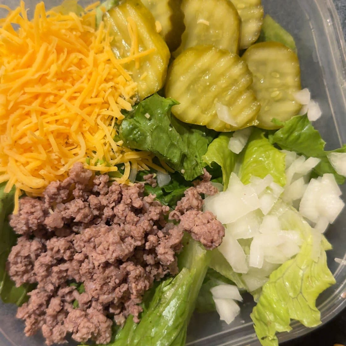 Healthy Cheeseburger Bowl (Big Mac in a Bowl)
