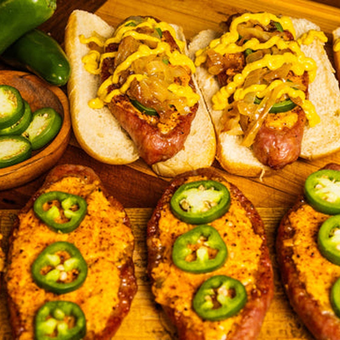Bratwurst Popper Boats