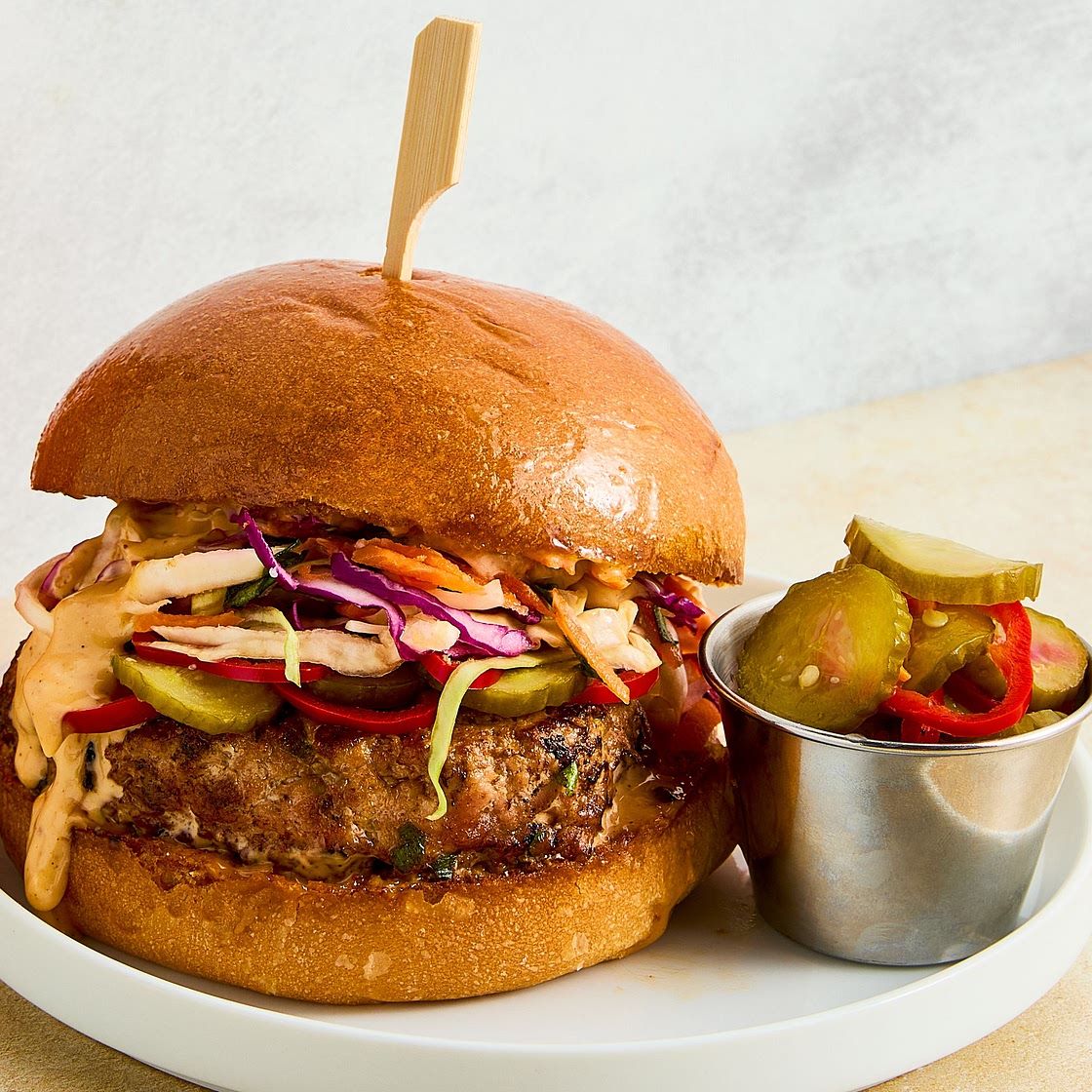 Thai Sweet Chili Turkey Burger