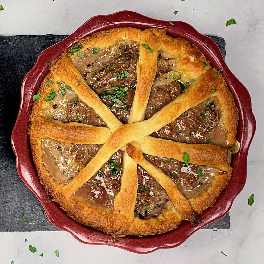 Ground Beef Pie for Two