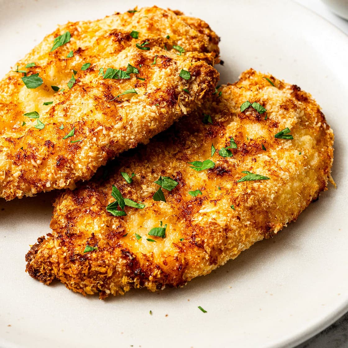 Air Fryer Parmesan Crusted Chicken