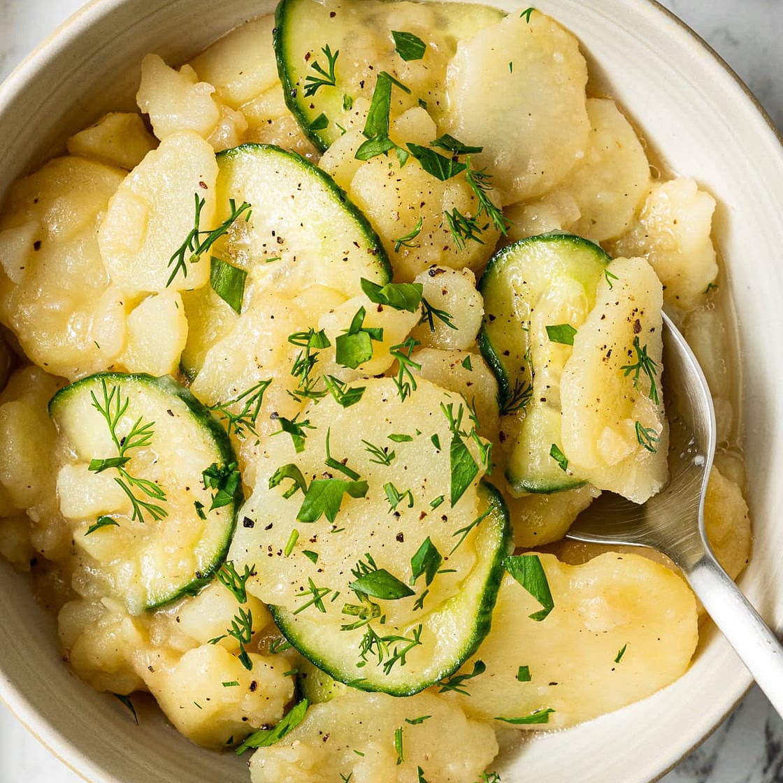 German Cucumber Potato Salad