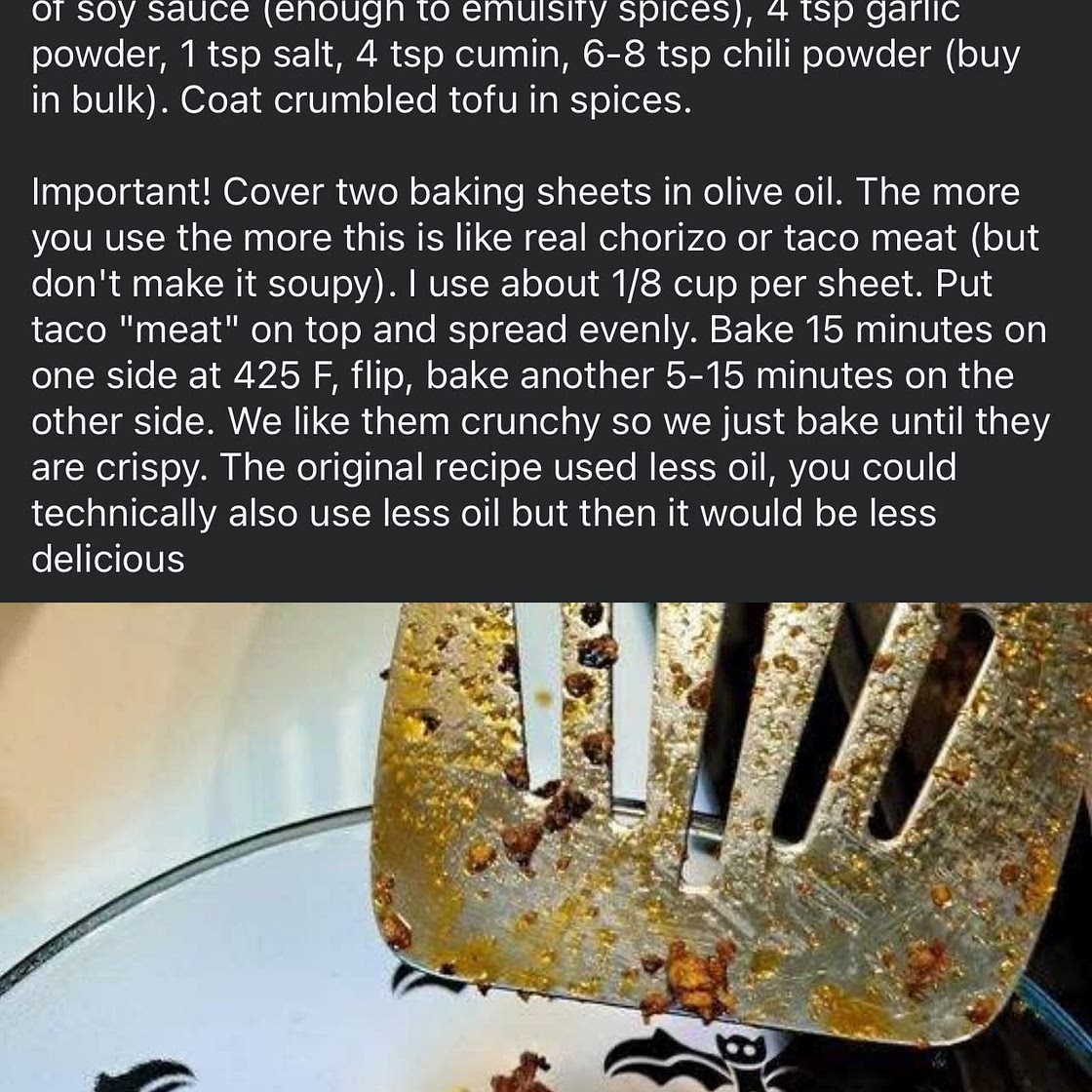 Tofu taco meat