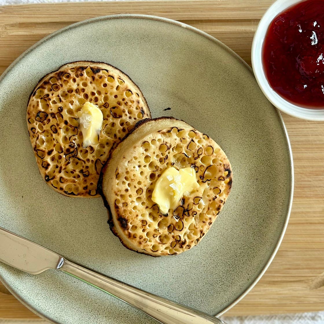 Air Fryer Toasted Crumpets
