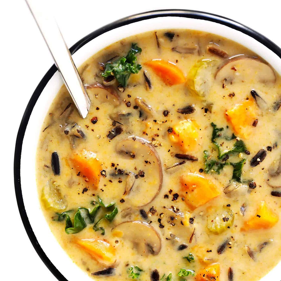 Cozy Autumn Wild Rice Soup