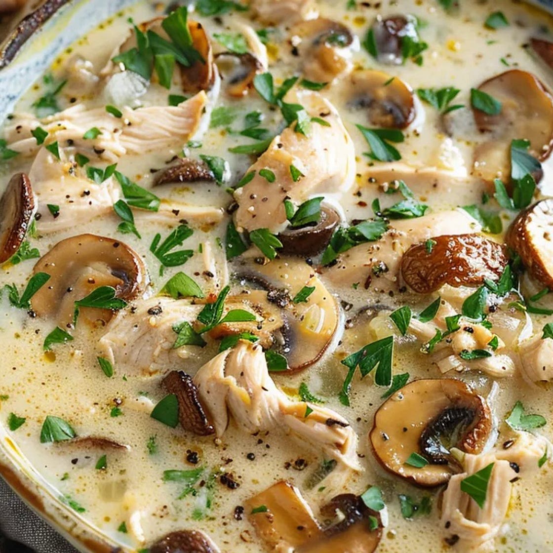 Rotisserie Chicken Mushroom Soup