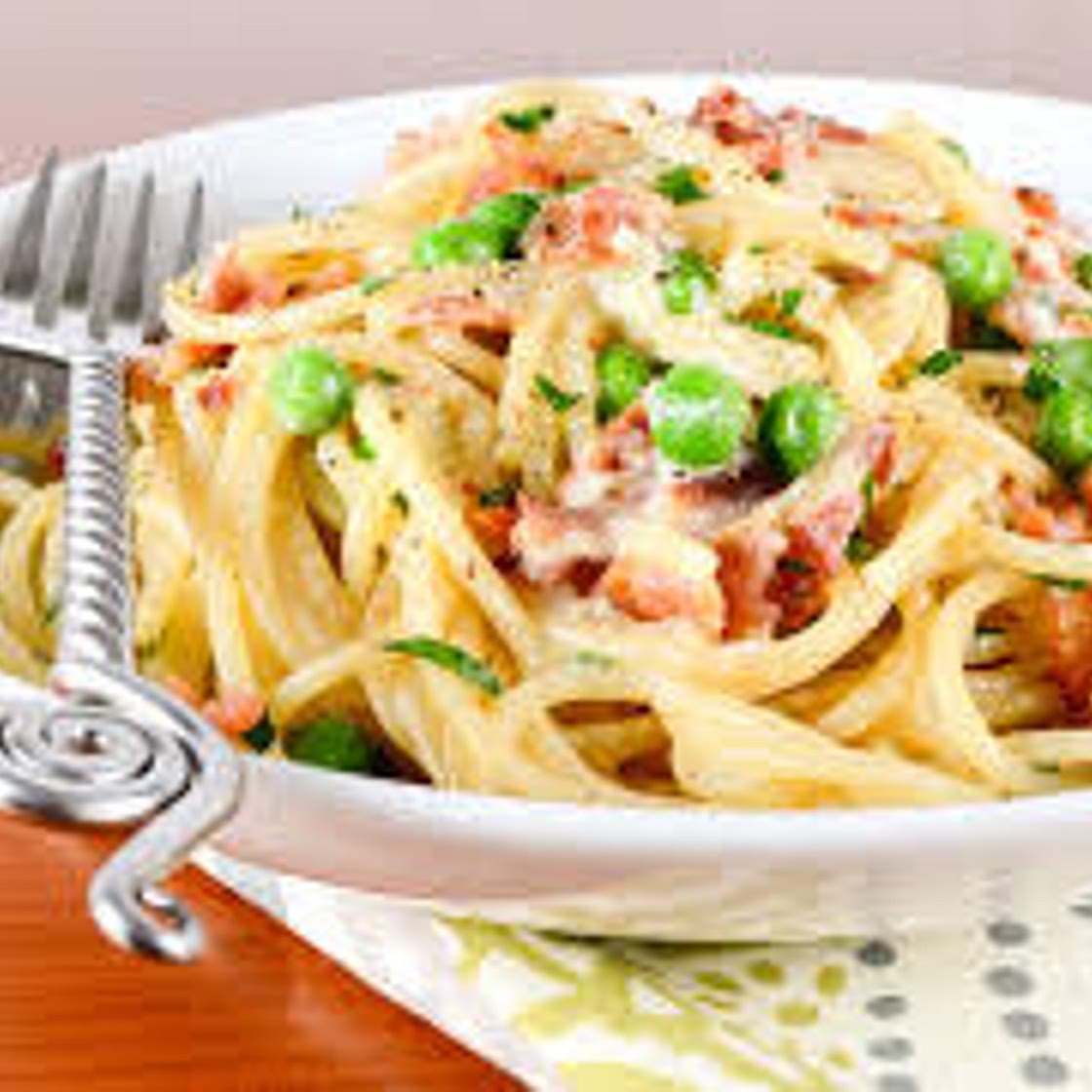Pasta Carbonara with Bacon