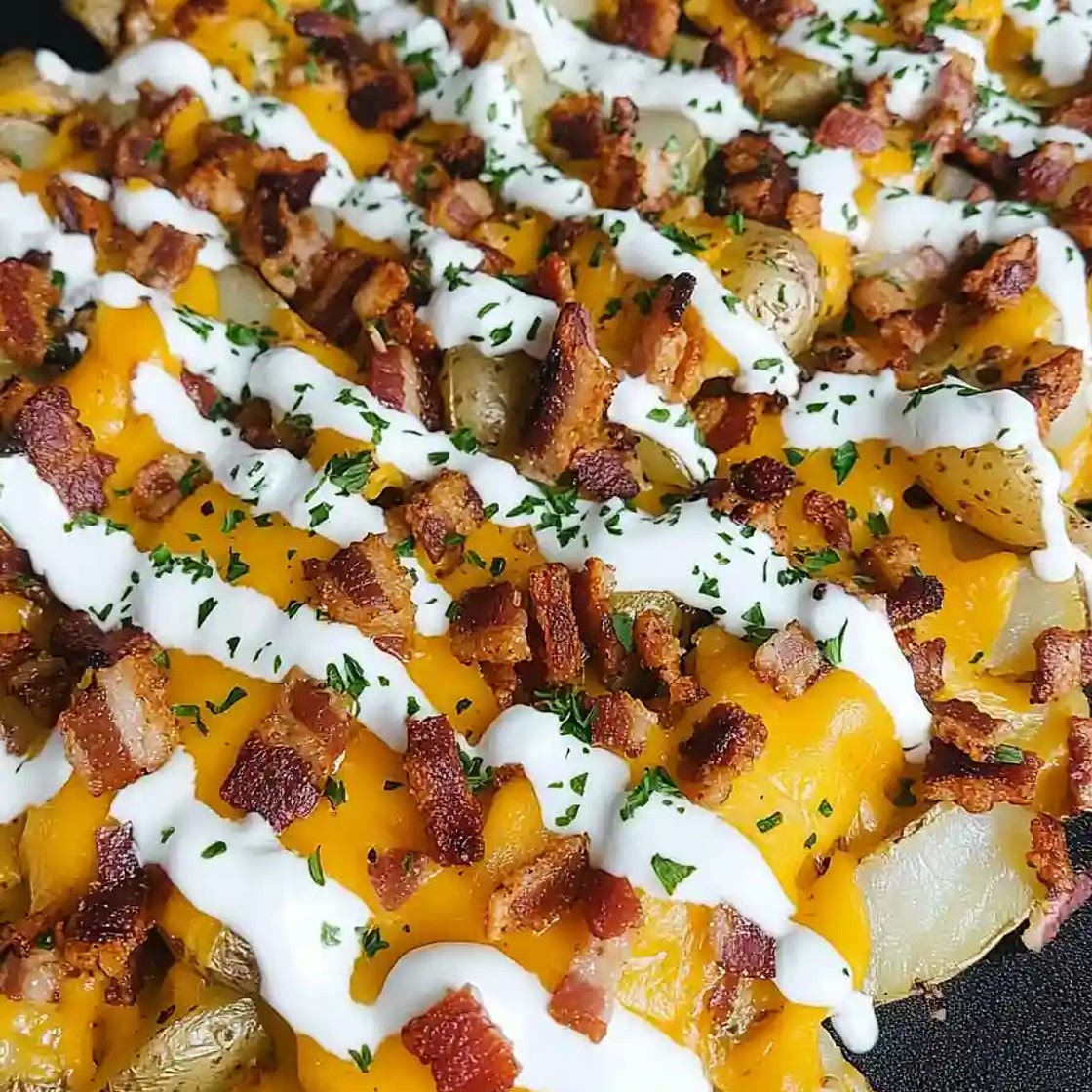 Best Blackstone Loaded Potatoes