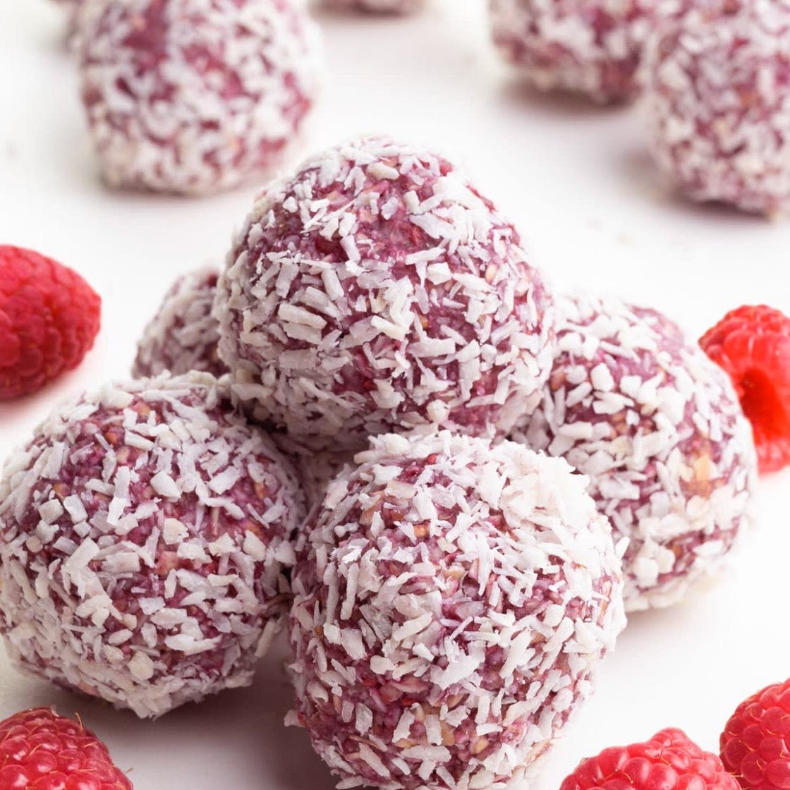 Raspberry bliss ball