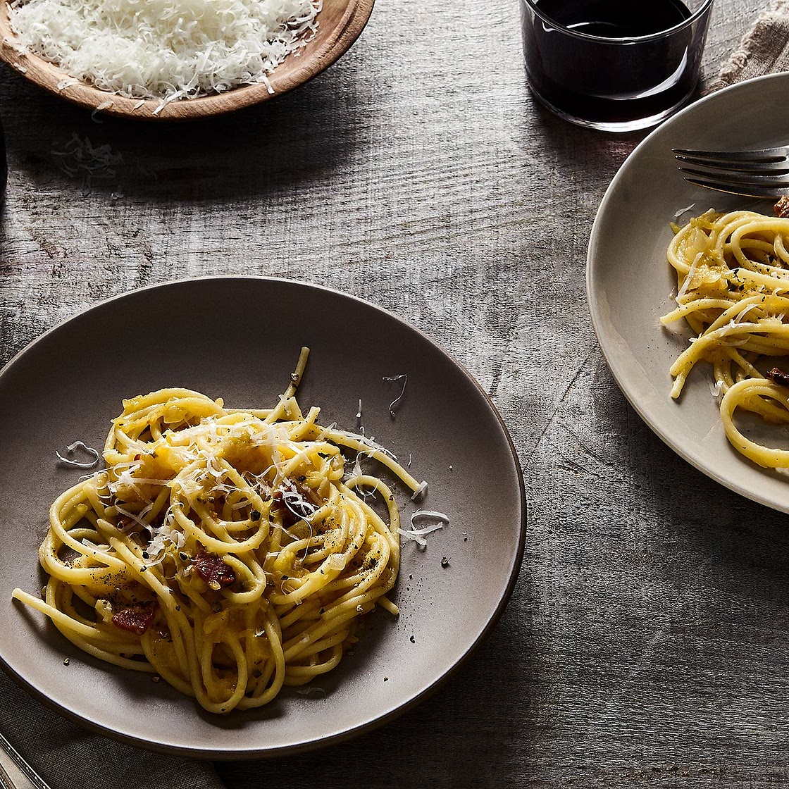 Spaghetti with Spaghetti Squash and Pancetta