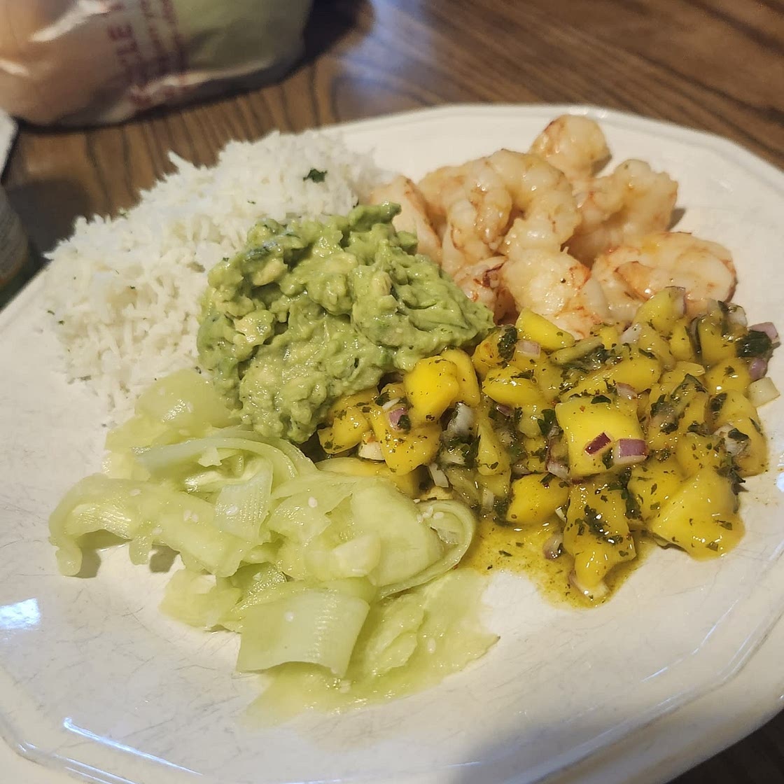 Sweet chili shrimp bowl