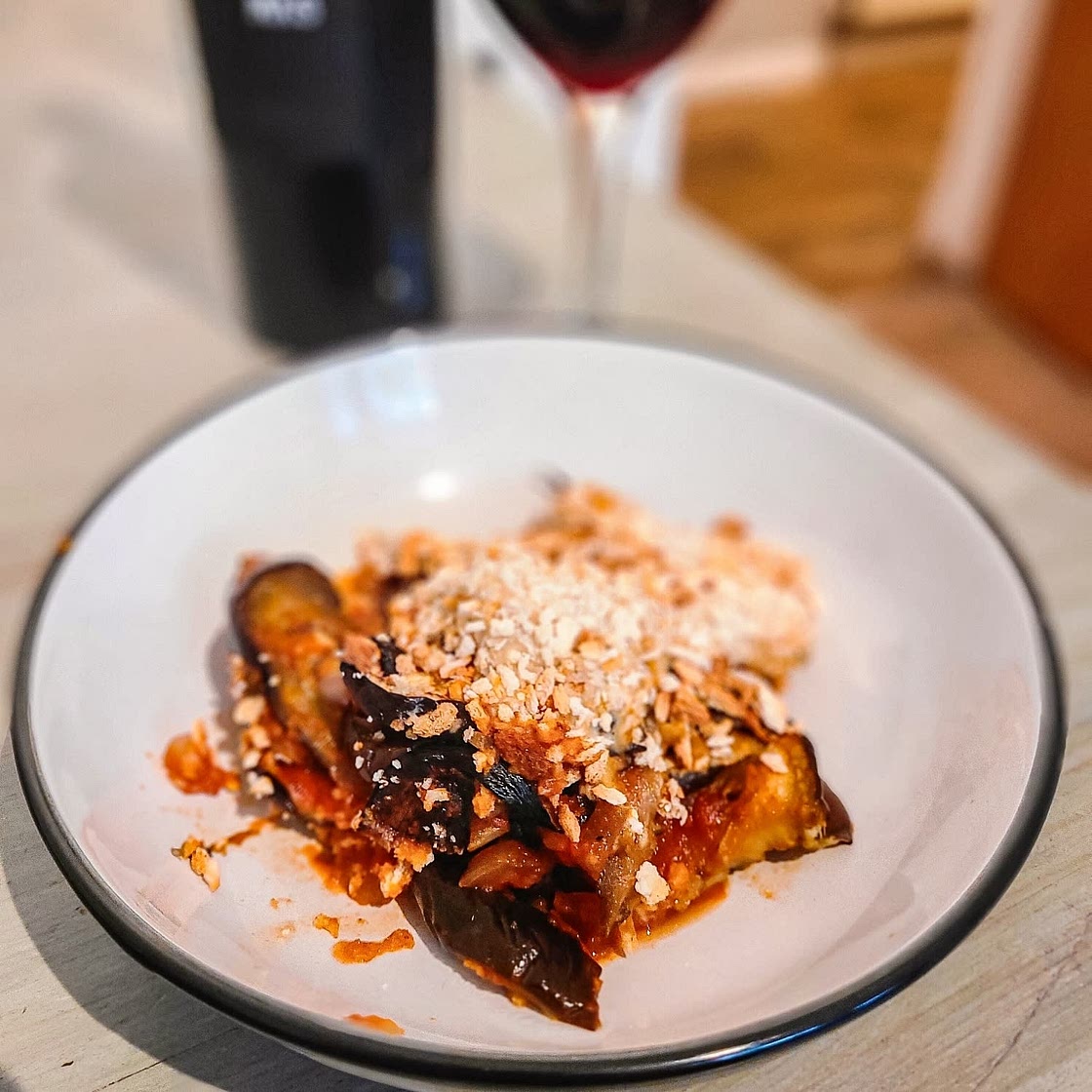 Vegan eggplant parmigiana
