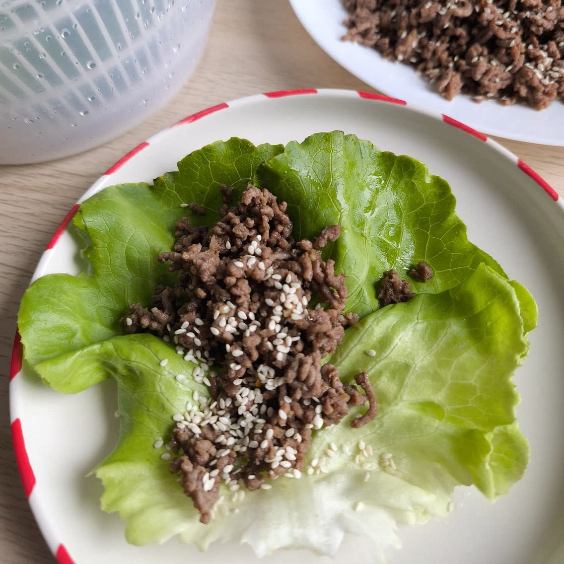 Korean Beef Lettuce Wraps Meal Prep
