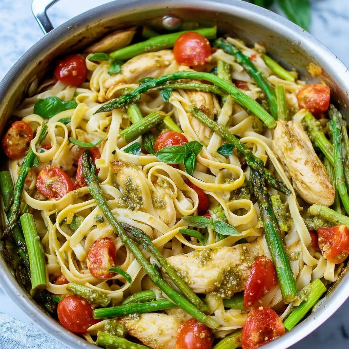 Asparagus Chicken Pasta