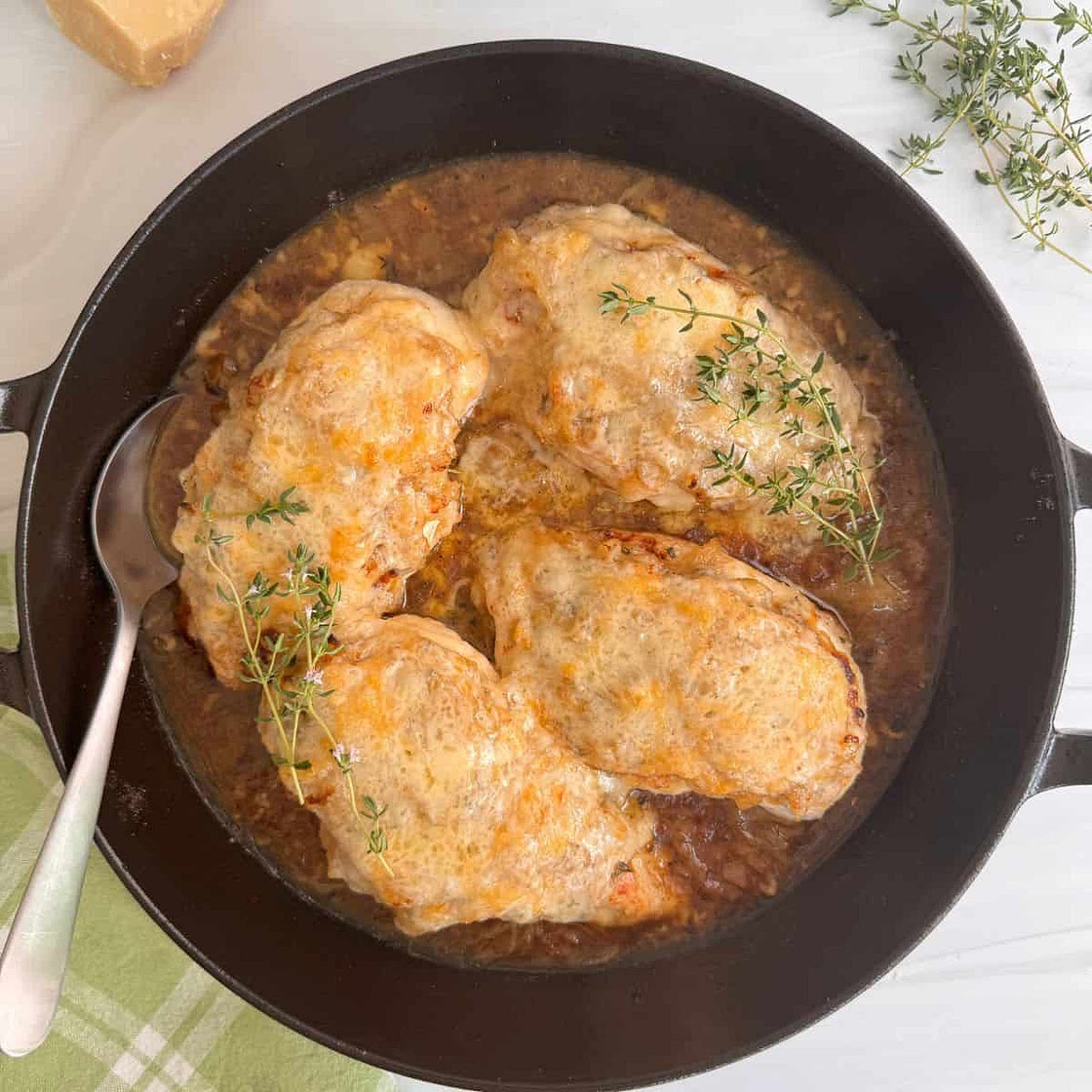 French Onion Skillet Chicken (GF)