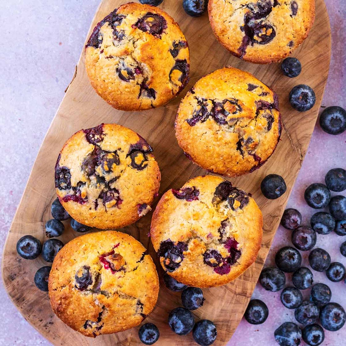 Healthy Blueberry Muffins