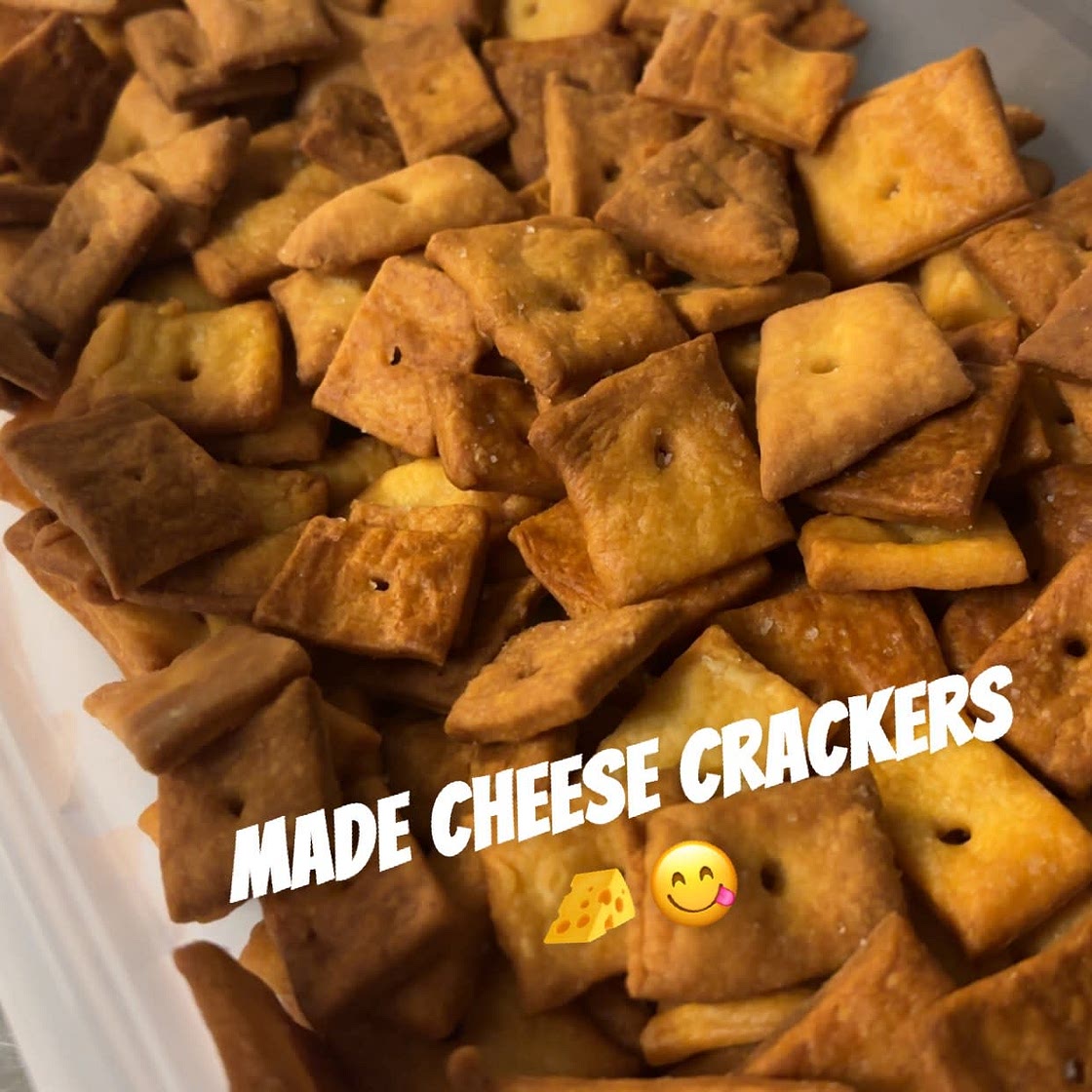 Sourdough Discard Cheese Crackers