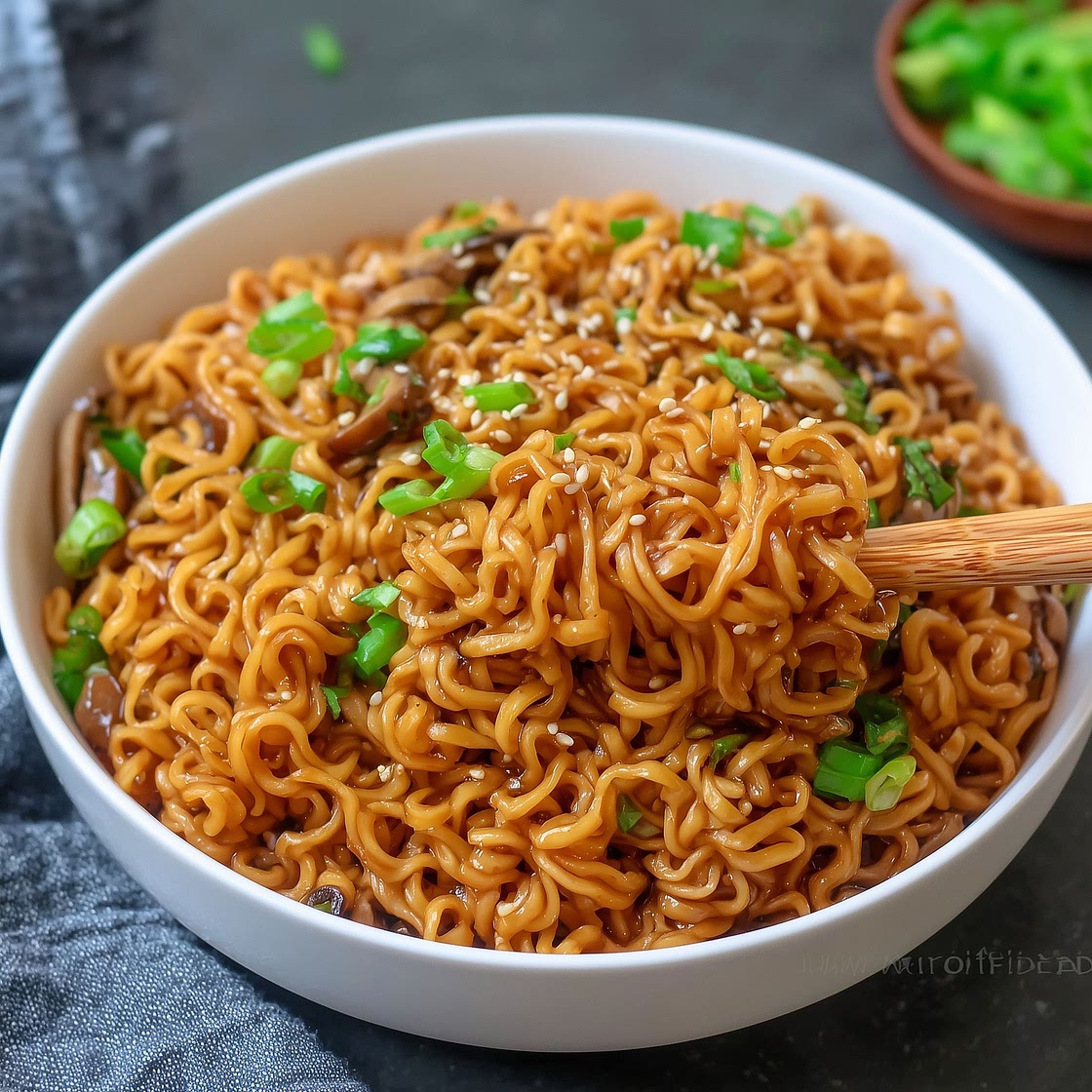 Easy Saucy Ramen Noodles