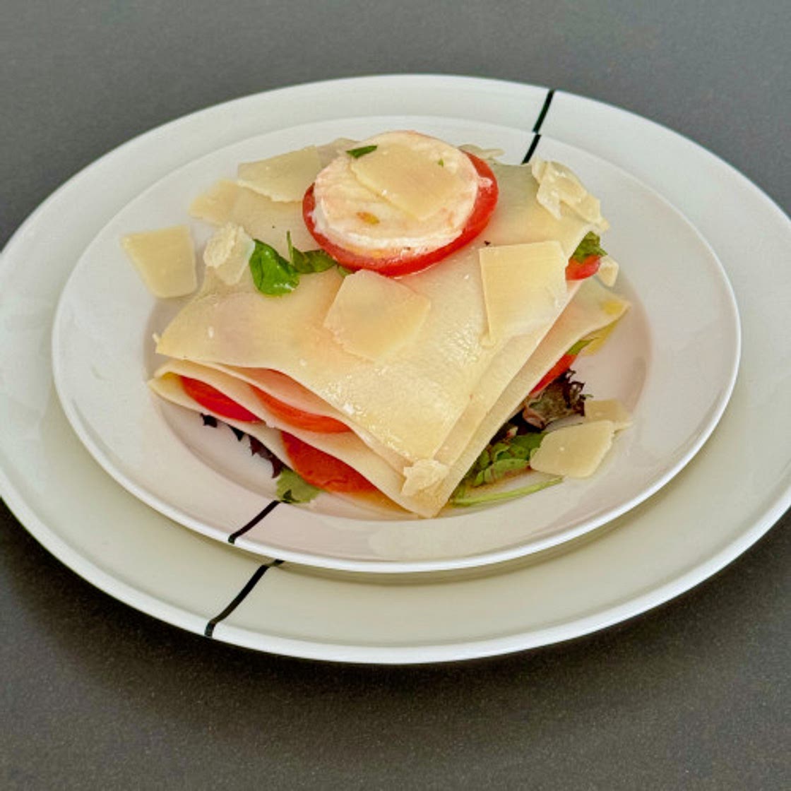 Summer lasagna with Caprese