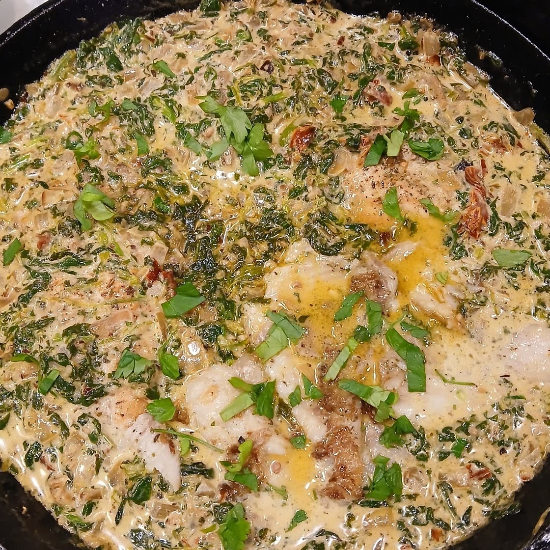 Creamy Garlic Butter Tuscan Salmon