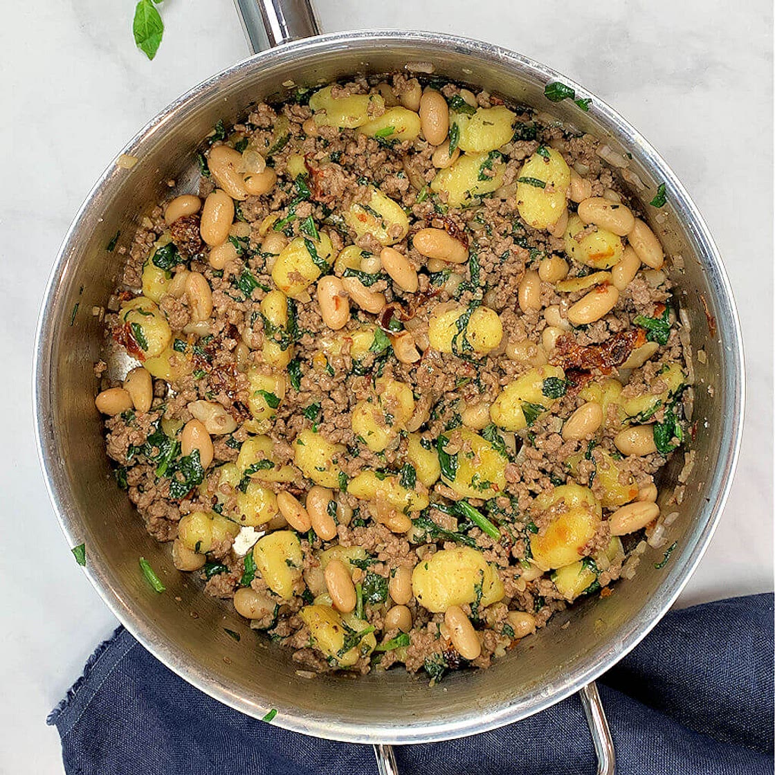 White Bean & Beef Gnocchi