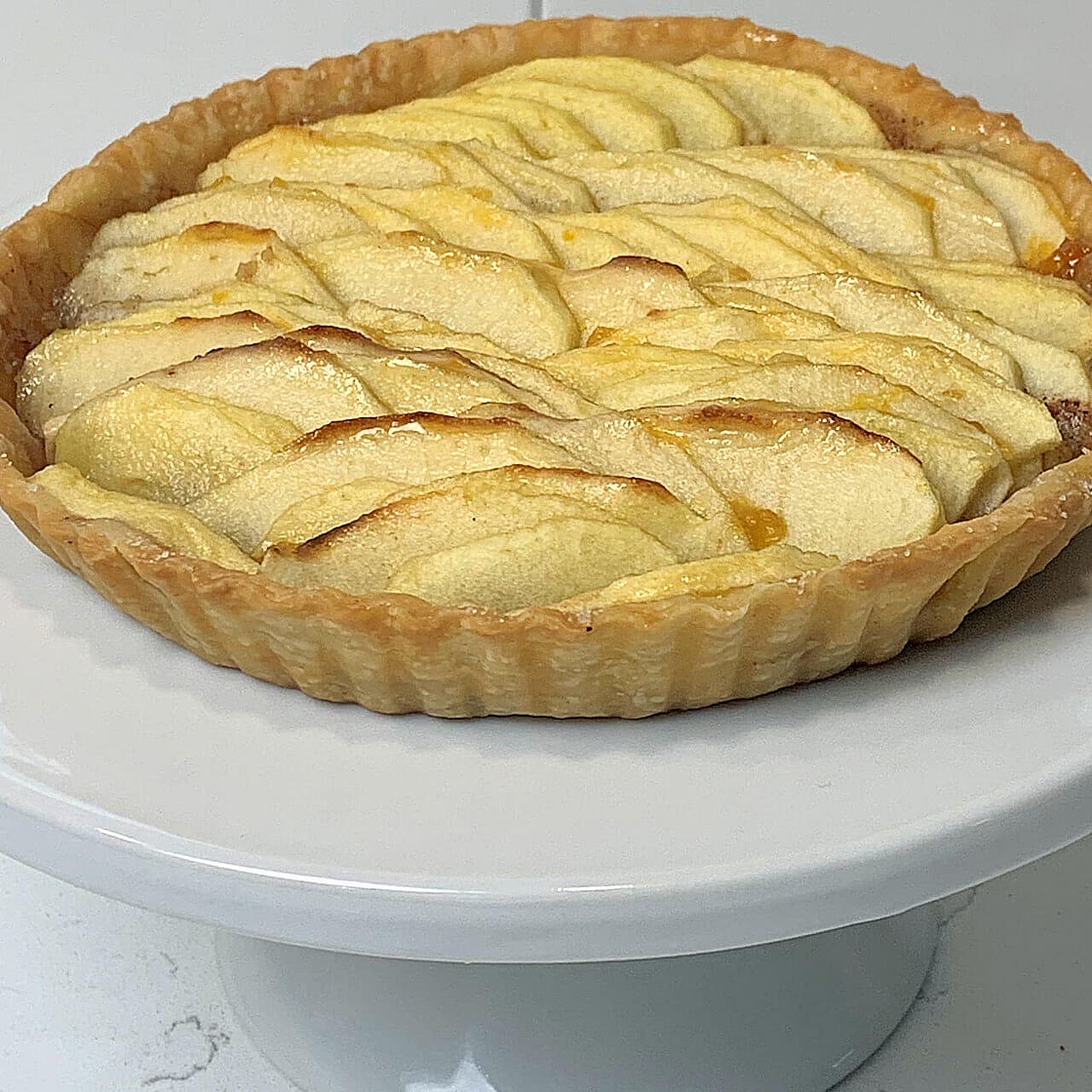 Thin French Apple Tart for Two