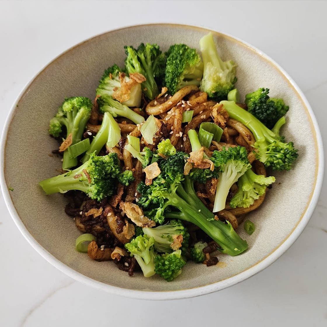 Mongolian Ground Beef Noodles