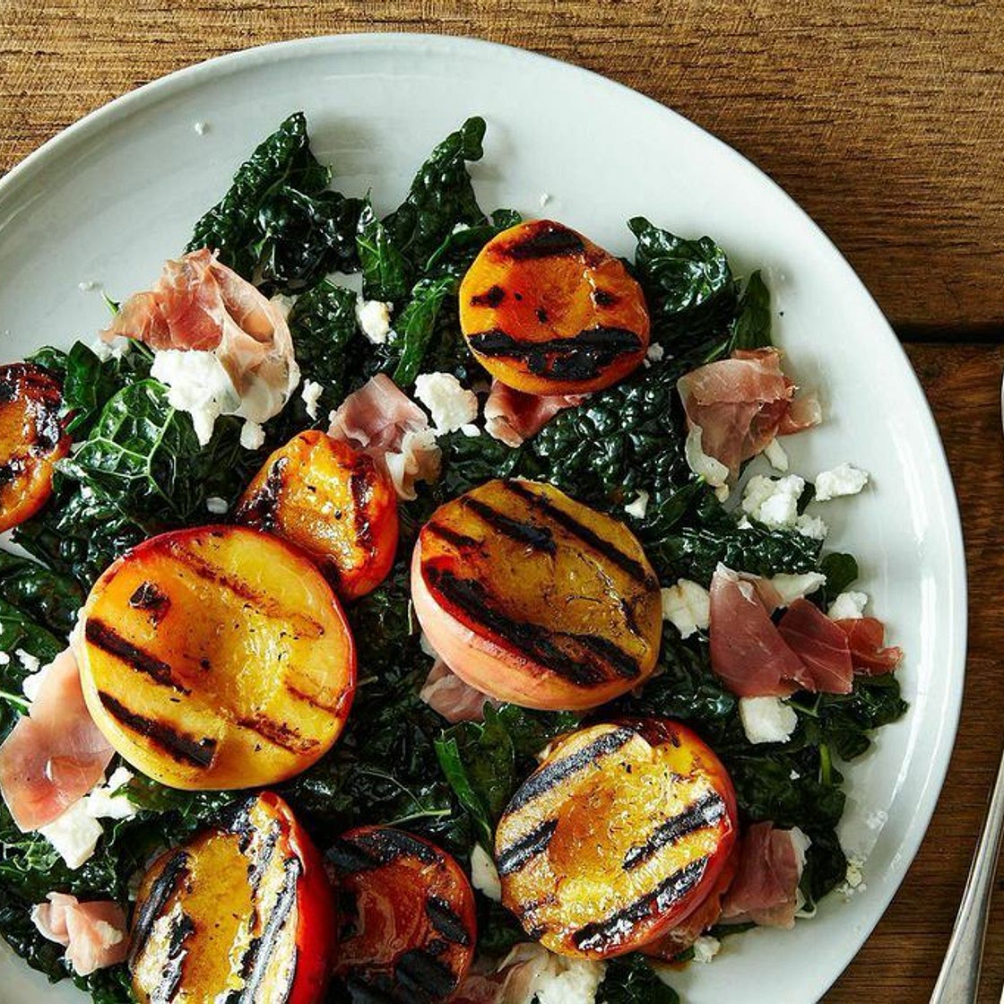 Grilled Peach & Apricot Salad