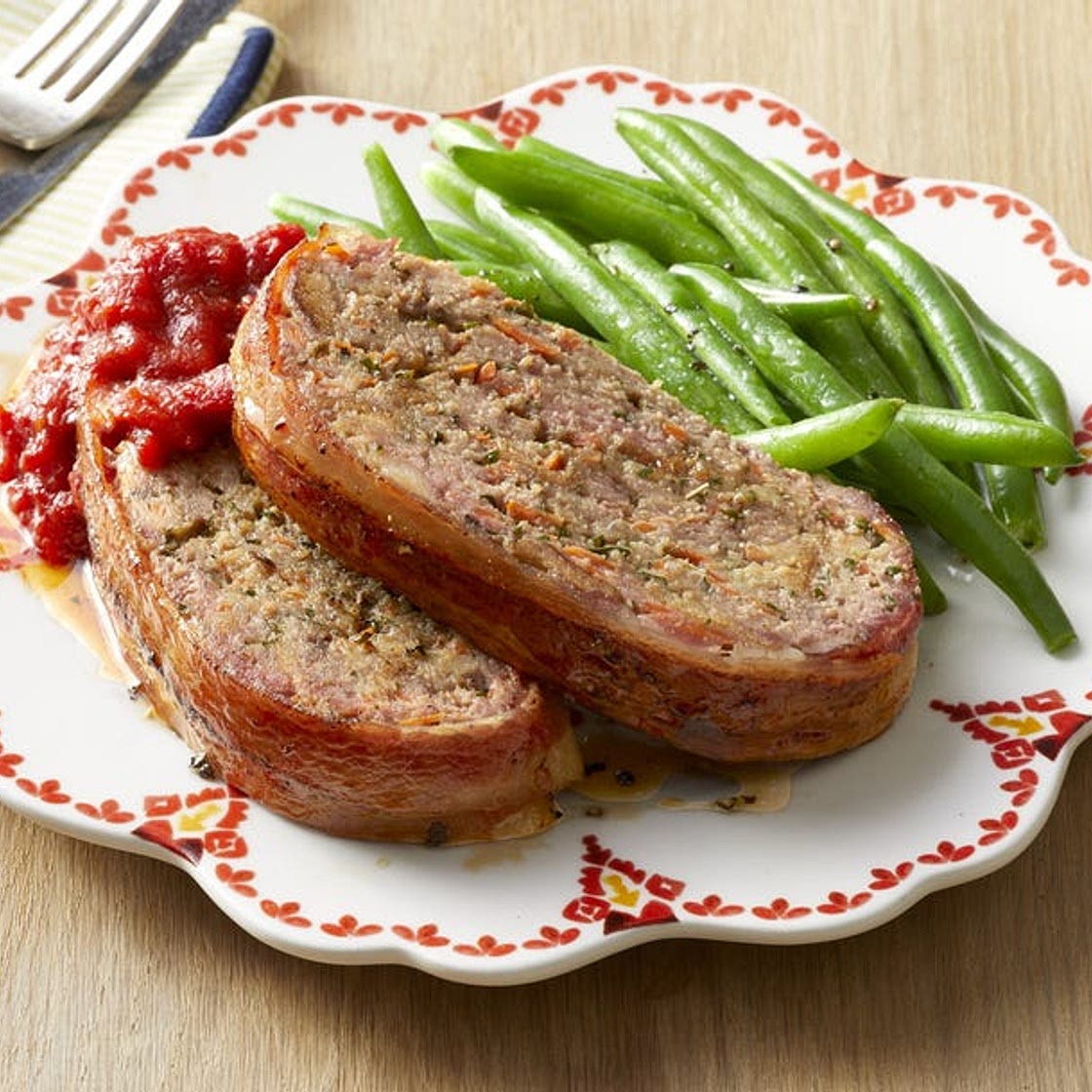 Bacon-Wrapped Meatloaf
