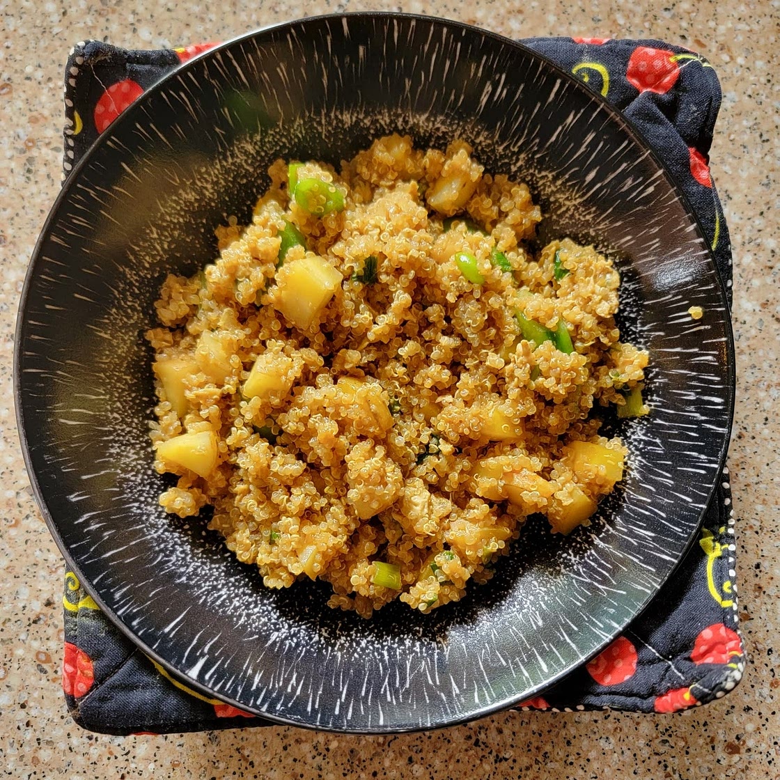 Low FODMAP Fried Rice with Sugar Snap Peas & Carrots
