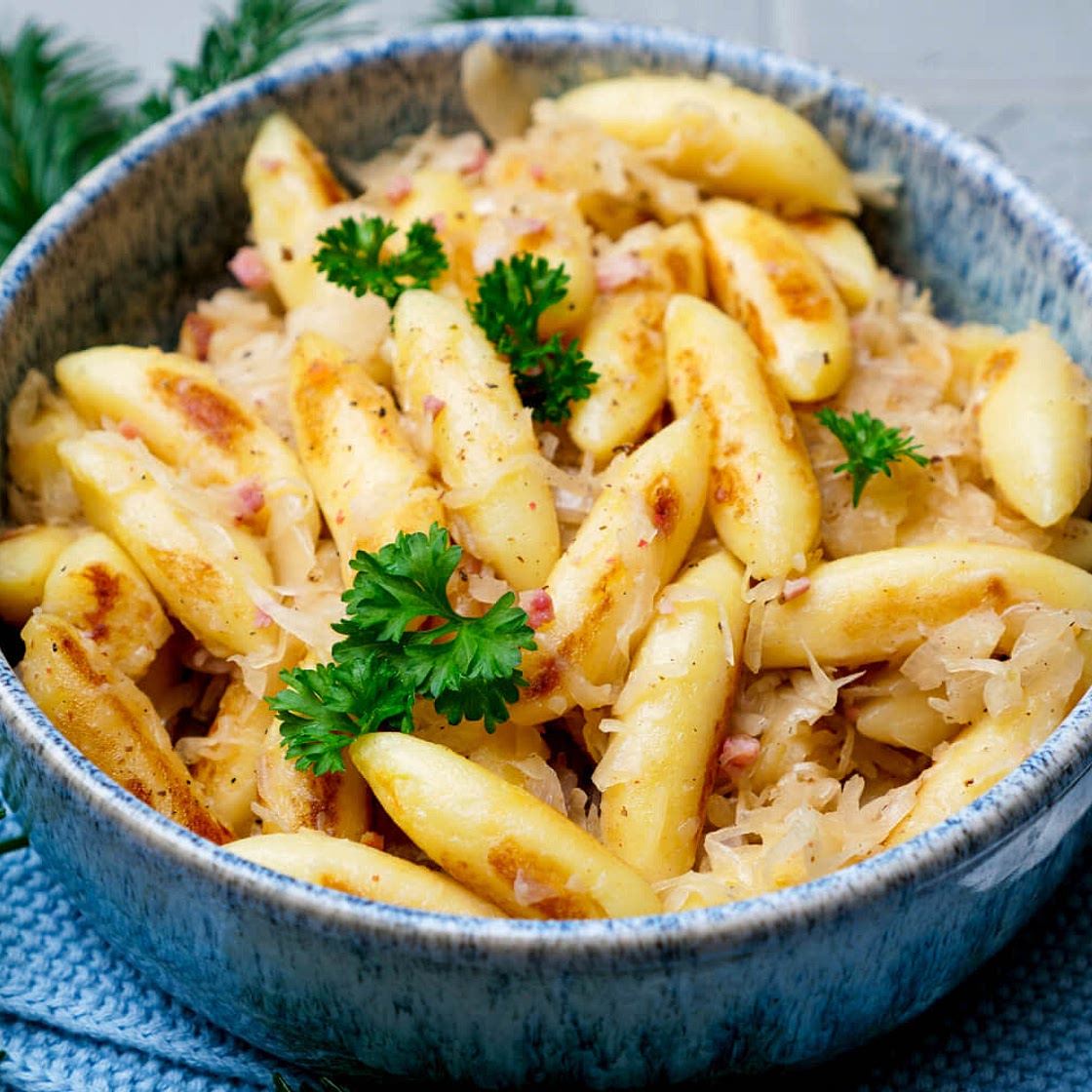 Schupfnudeln Sauerkraut Speck 