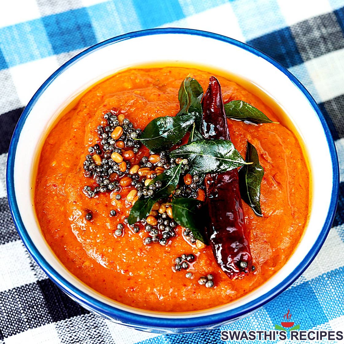 Tomato Chutney (Restaurant Style Recipe)