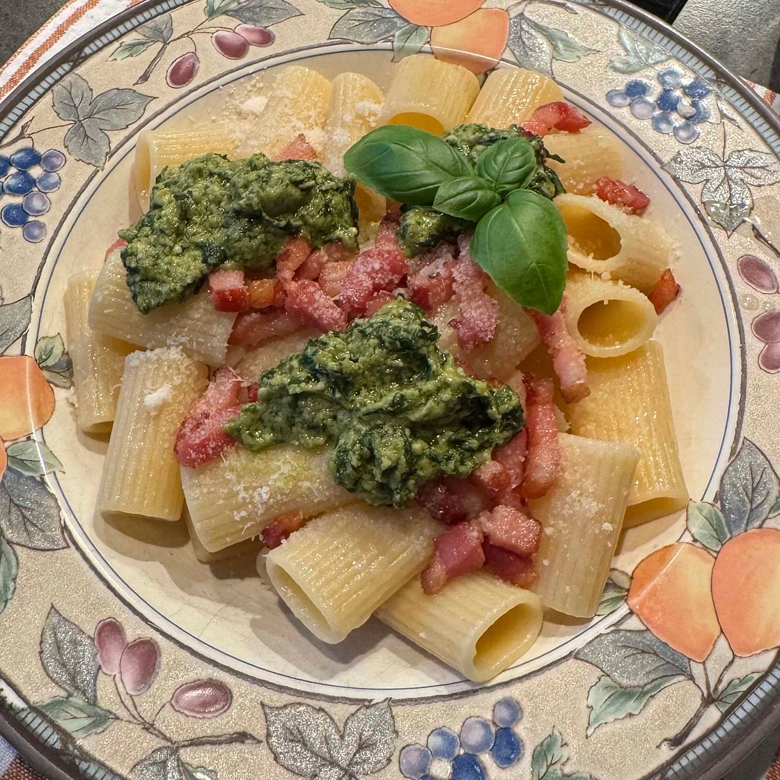 Pâtes pesto (pistache)