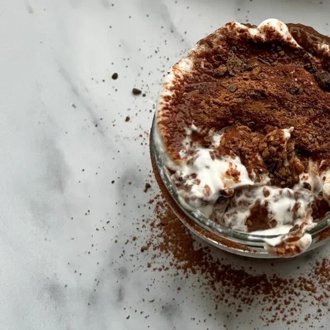 Tiramisu Chia Collagen Pudding