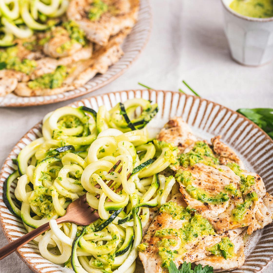 Chimichurri Chicken with Zoodles - Keto Recipe - Diet Doctor