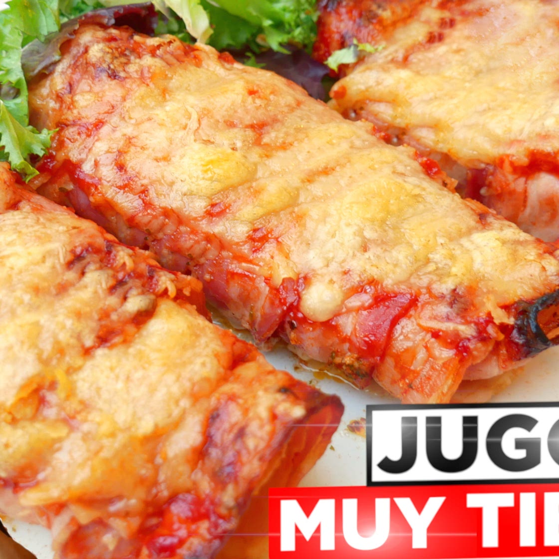 Pechuga POLLO al HORNO SUPER JUGOSA! 🧀🥓 ¡Con queso y bacón!