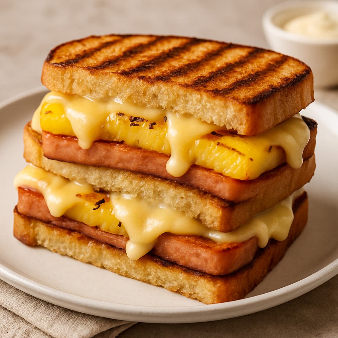 Grilled SPAM & Pineapple Melts