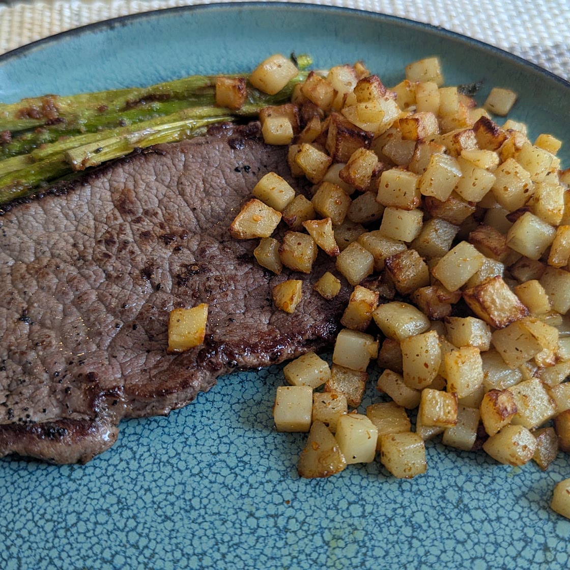Filete con patatas