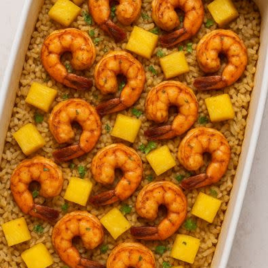 Pineapple & Lime Chili Shrimp & Rice