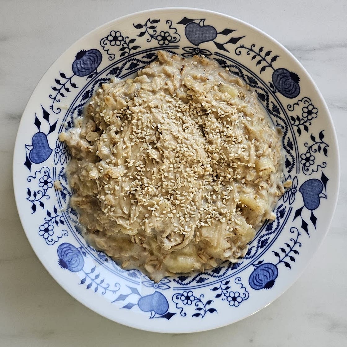 Banana & tahini porridge