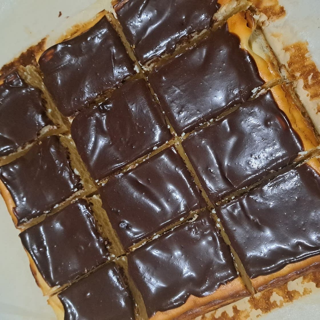 Cheesecake Bars With Chocolate Ganache