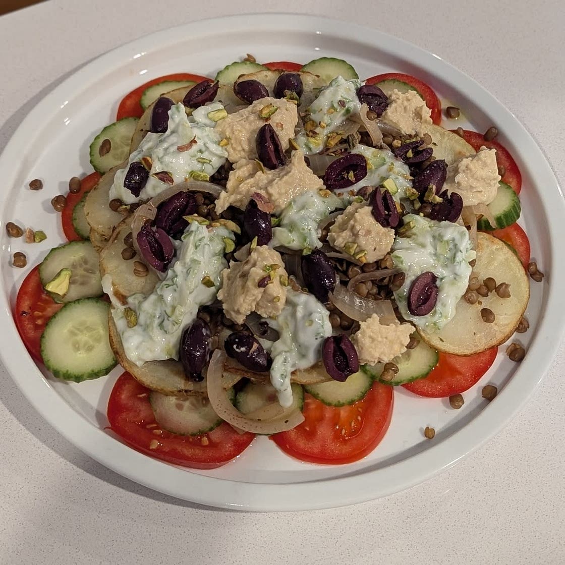Greek-Style Potato Nachos
