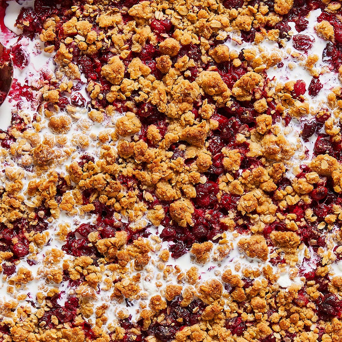 Sheet-Pan Cranberry Crisp